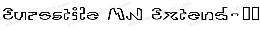 Eurostile MN Extend字体转换